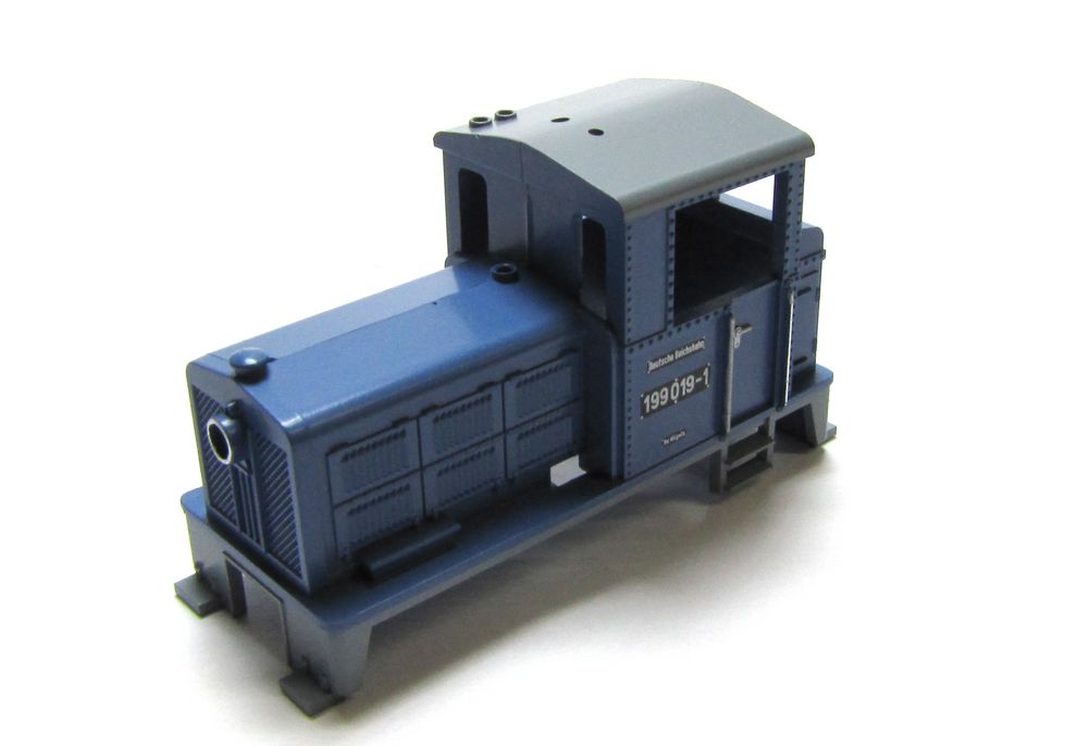 Ersatz-Gehäuse 199 019-1 blau z.B. für ROCO DR Diesellok BR 199 H0e - NEU