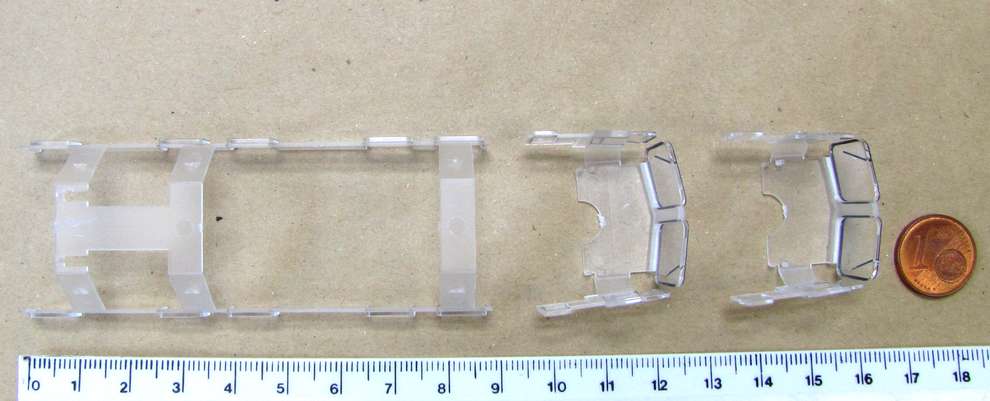 Ersatz-Stirn- u. Seitenfenster gepr. z.B. für ROCO DR Diesellok BR 132 H0 - NEU