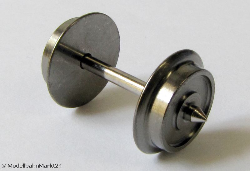 Ersatz-Radsatz für FLEISCHMANN-Wagen Lkdm 11 mm Achse 25 mm AC H0 NEU ...