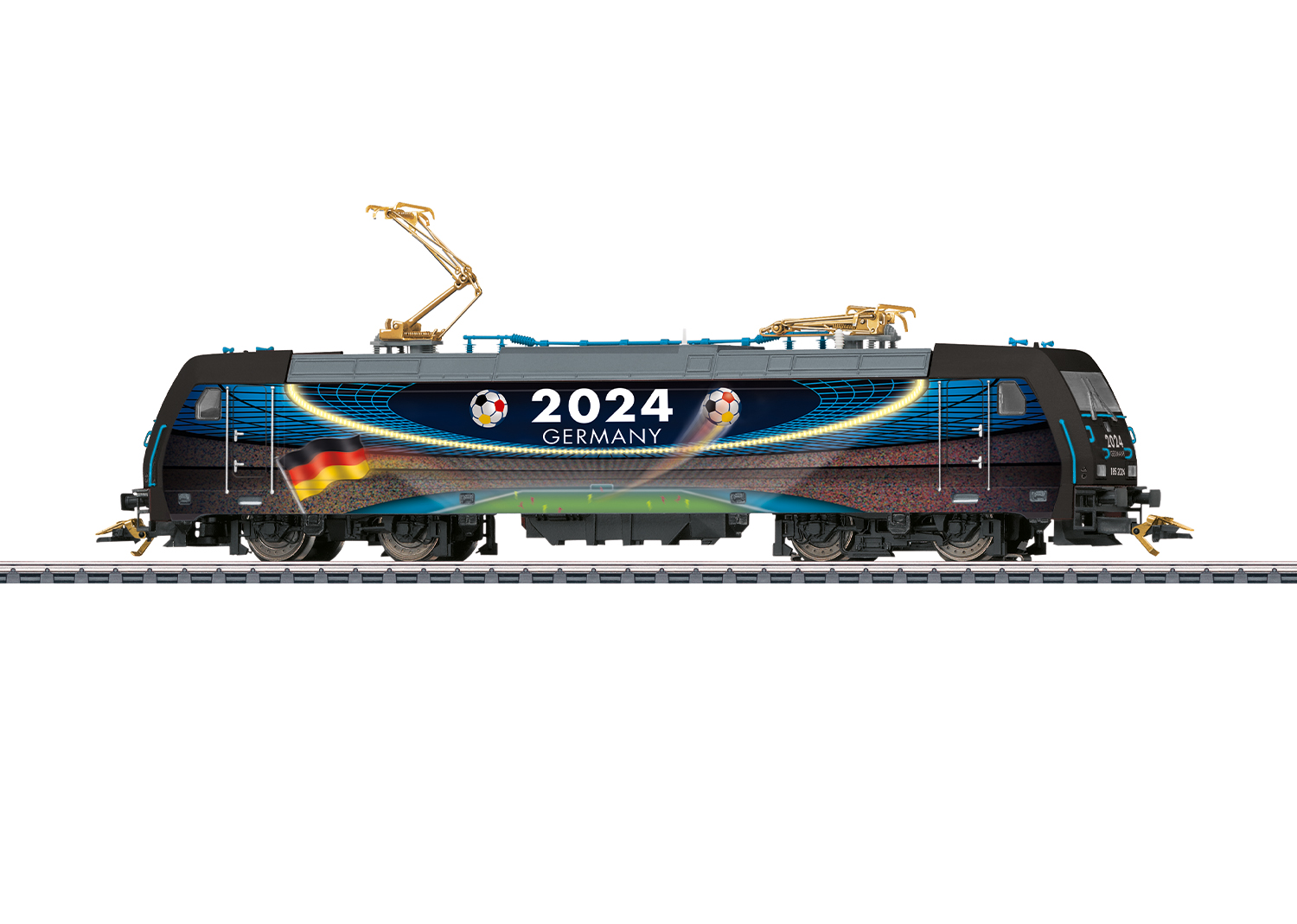 MÄRKLIN 36649 Elektrolokomotive Baureihe 185.2 Fußball 2024 H0 - NEU