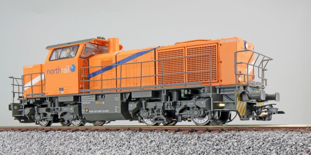 ESU 31303 Diesellok, H0, G1000, 1271 026-7 Northrail, Orange, Ep VI, Vorbildzustand um 2009, Sound, Rangierkupplung, DC/AC