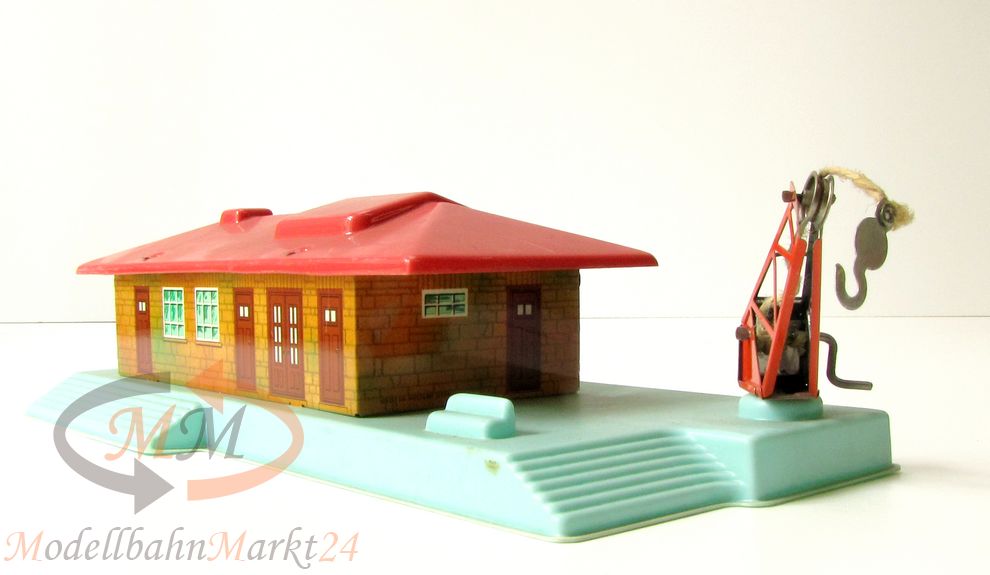HWN/WIMMER Güterhalle/Lagerhaus mit Verladekran Gebäude Blech/Kunststoff - Kult