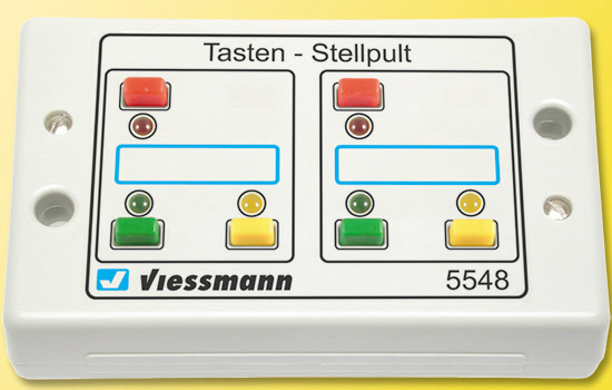 VIESSMANN 5548 Tasten-Stellpult, rückmeldefähig, 3-begriffig - NEU
