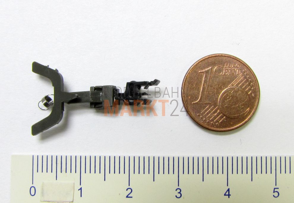 Ersatz-Kupplung + Deichsel grau kurz Tillig z.B. für ROCO Modelle Spur TT - NEU