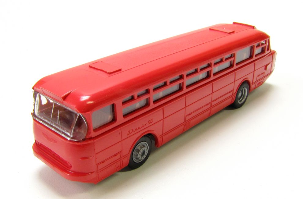 Ikarus 66 Rakete Bus Nahverkehr/Regionalverkehr Ostblock-Farben rot H0 ...