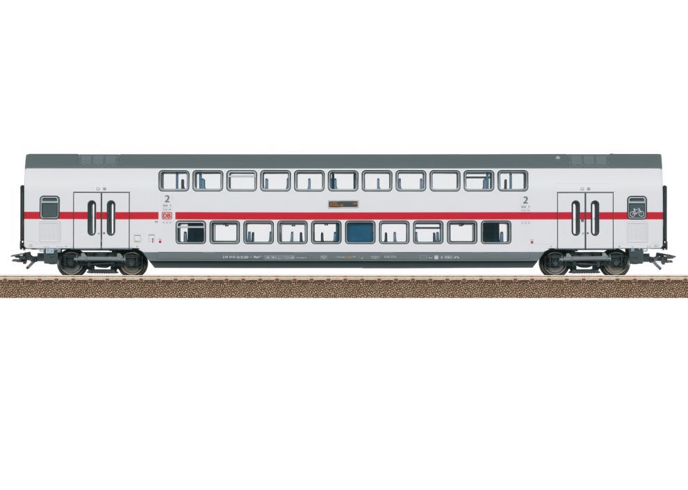 TRIX 23256 IC2 Doppelstock-Mittelwagen DBpza 682.2, 2. Klasse Spur H0