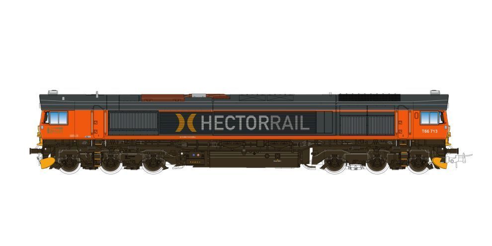 ESU 31284 Diesellok H0, C66, T66 713 Hectorrail, Ep VI, Vorbildzustand um 2018, grau/orange, Sound+Rauch, DC/AC