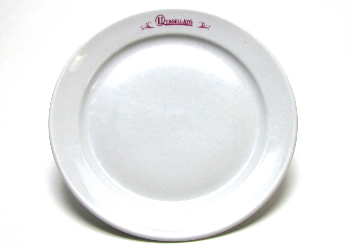 ALFÖLD Porcelain Porzellan Speiseteller flach weiß 23,8 cm MAV Utasellátó Kult