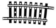 FLEISCHMANN 6033 Gebogenes Gleis 7,5° R2 415 mm Spur H0 1:87 - NEU