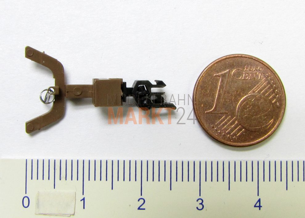 Ersatz-Kupplung + Deichsel braun kurz Tillig für ROCO Schiebewandwagen TT NEU