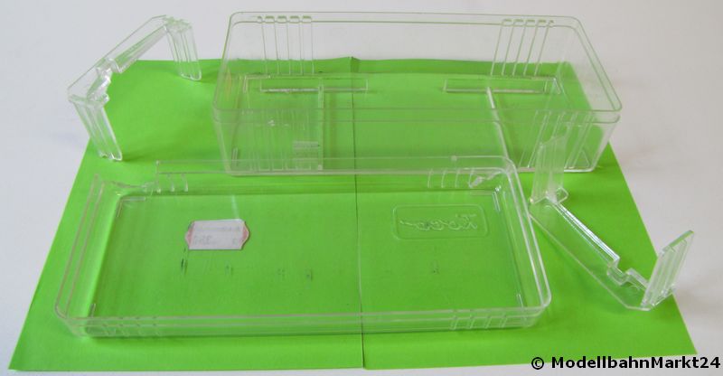 ROCO 4311 Leerverpackung größenverstellbar für Loks oder Waggons H0 OVP 140 x 55