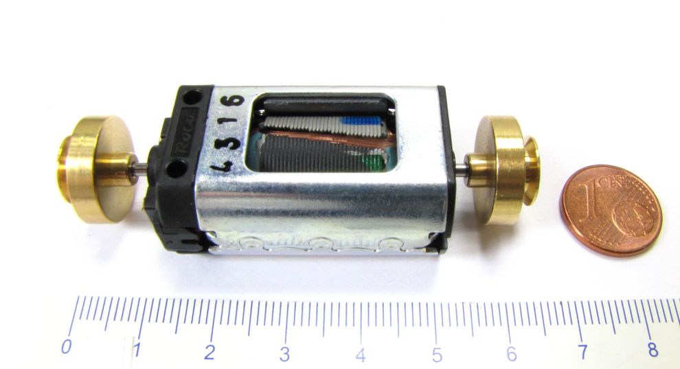 Ersatz-Motor m. 2 Schwungmassen z.B. für ROCO Elektrolok 1189 Krokodil ...