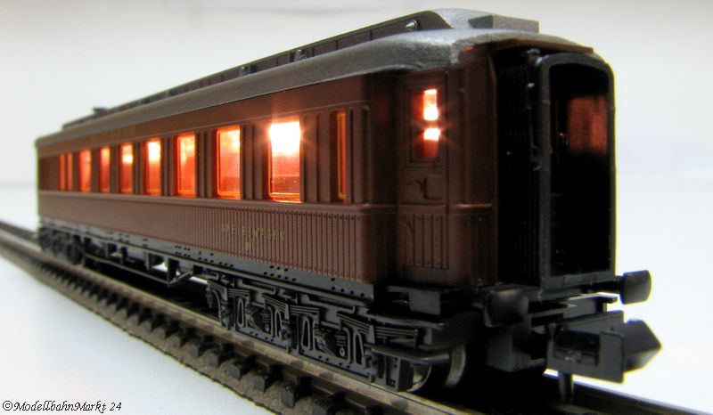 MINITRIX 13183 DRG Mitropa Speisewagen 911 braun Ep II Spur N - OVP